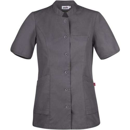 Aila Blouse w-Grey-XXS