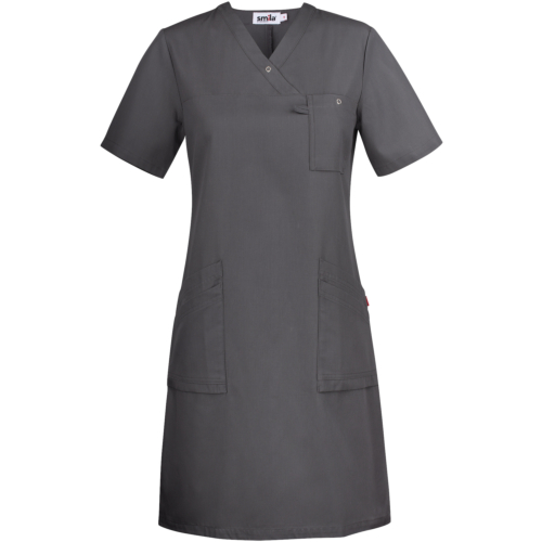 Adina Dress w-Grey-XXS