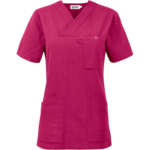 Carin Blouse w-Pink-XXS