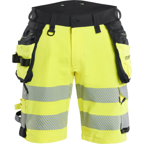 Hi-Vis shorts 4-way stretch-Yellow/Black-C48