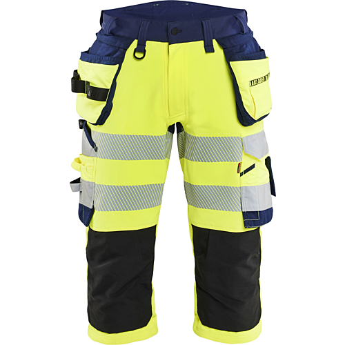 1123 Hi-vis Pirate Trousers 4-way Stretch-Navy/Yellow-C44