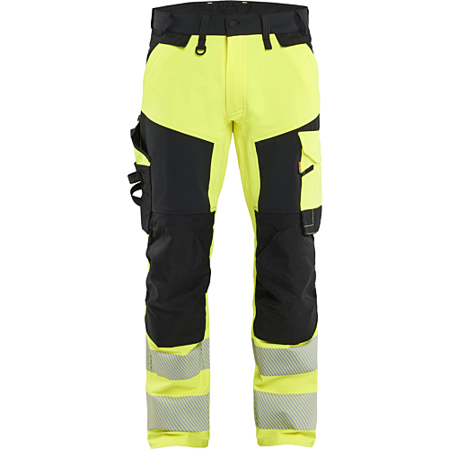 1124 Hi-Vis Trousers 4-Way Stretch-Yellow/Black-C44