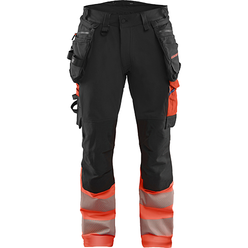 Hi-Vis trousers 4-way stretch-Red/Black-C54