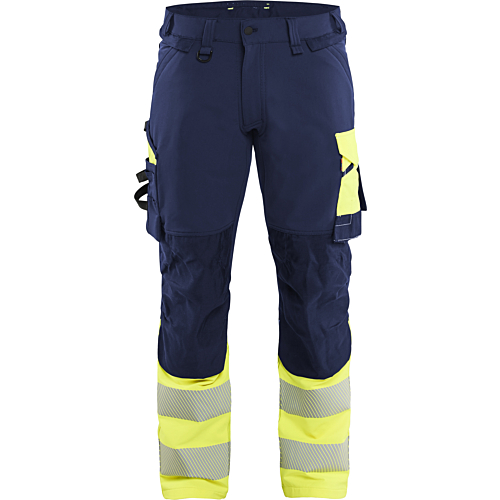1126 Hi-Vis Trousers 4-Way Stretch-Navy/Yellow-C44
