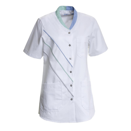 Ladies´ Tunic w. cotton on inside, Feel Free-Blue/White-XS