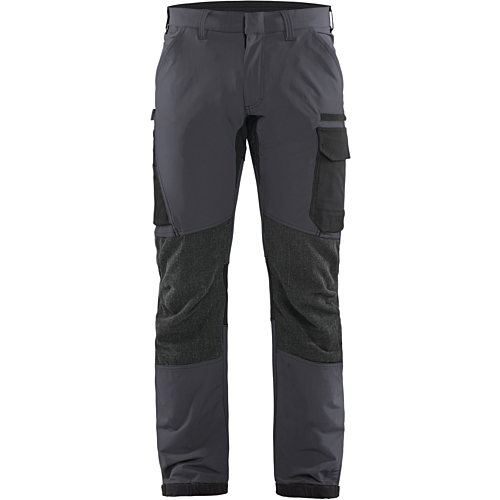 4-way-stretch service trousers-Grey/Black-C44