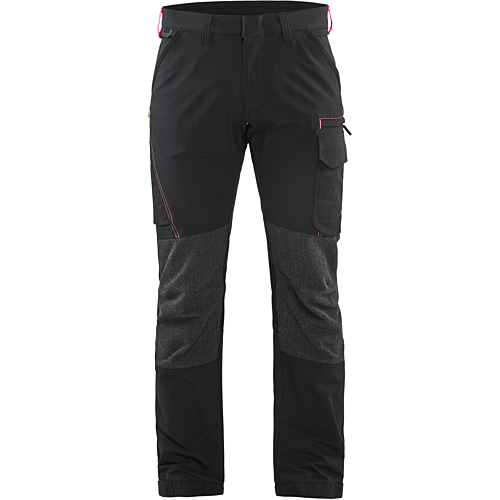 4-way-stretch service trousers-Red/Black-C44