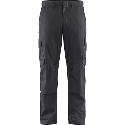 Industry trousers stretch with knee pad pockets-Grey/Black-C44