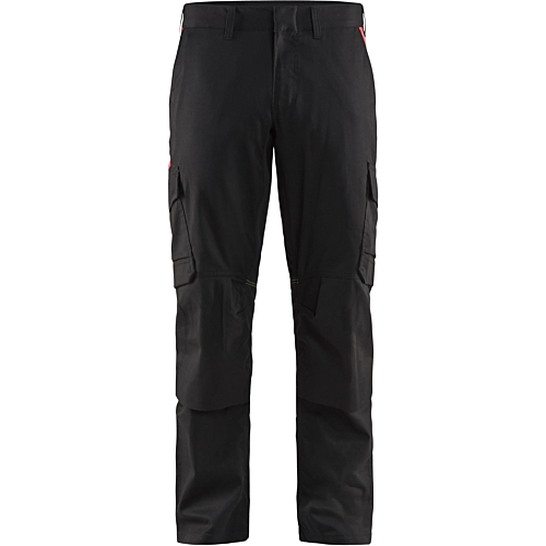Industry trousers stretch with knee pad pockets-Red/Black-C44