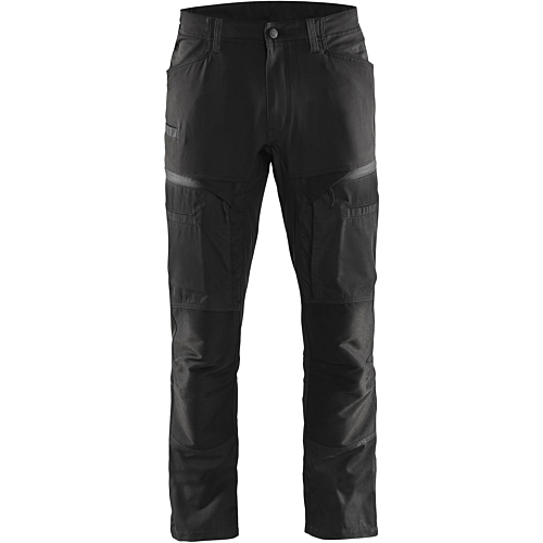 Service trousers with stretch-Grey/Black-C44