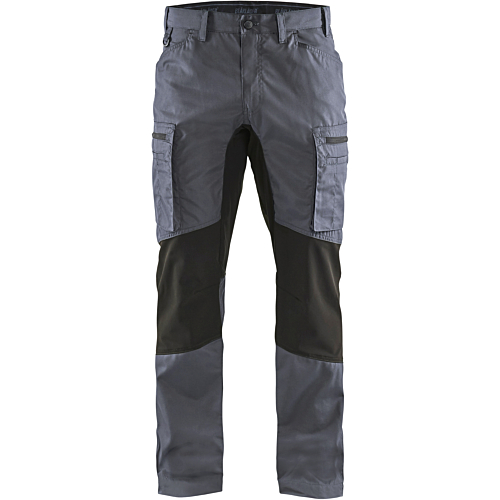 Service Trousers with Stretch-Grey/Black-C44