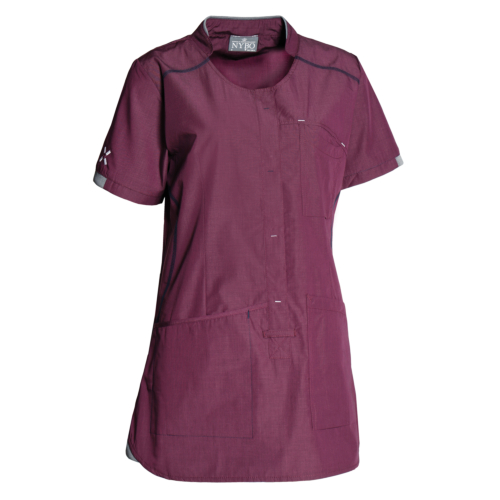 Ladies' smock, Sporty-Wine Red-M