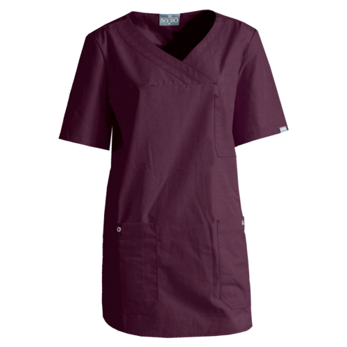 Ladies' smock, Nature-Wine Red-M