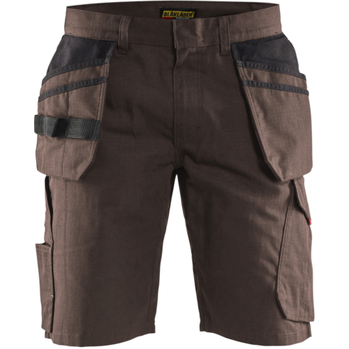 Service shorts with nailpockets-Black/Brown-C44