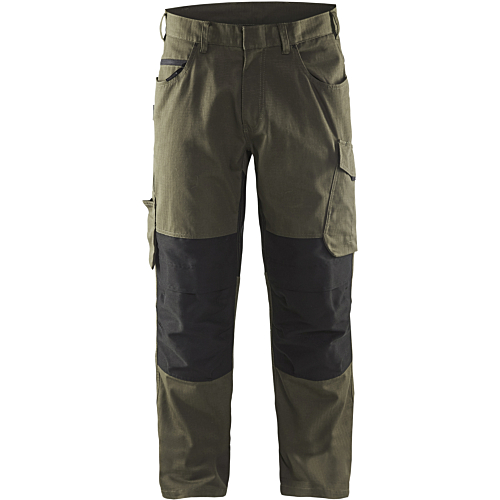 Service Trouser with Stretch-Green/Black-C44