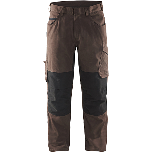 Service Trouser with Stretch-Black/Brown-C44