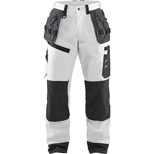 X1500 Painters Trousers-White/Black-C48