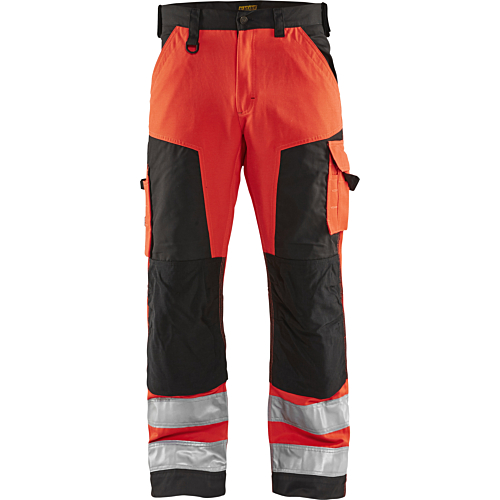 1566 Hi-Vis trousers-Red/Black-C44
