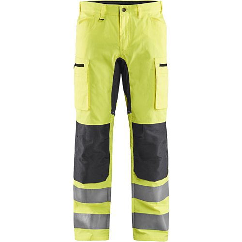 High vis trousers with stretch-Yellow/Grey-C44