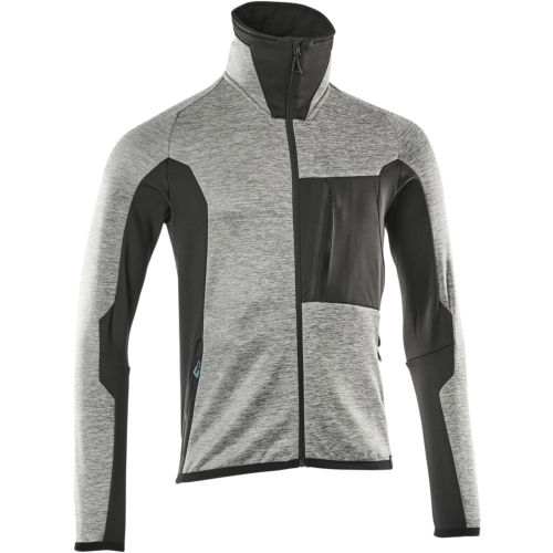 Fleecetröja med blixtlås