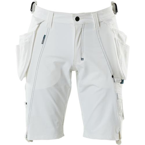 Shorts with holster pockets-White-C42