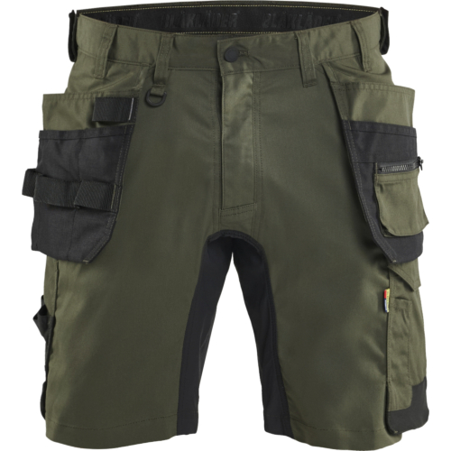 1752 Craftsman shorts stretch-Army Green/Black-C44