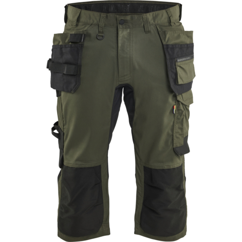 1754 Craftsman pirate shorts stretch-Army Green/Black-C44