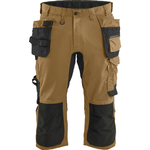 1754 Craftsman pirate shorts stretch-Black/Brown-C44