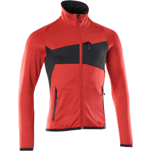  Fleecetröja med blixtlås