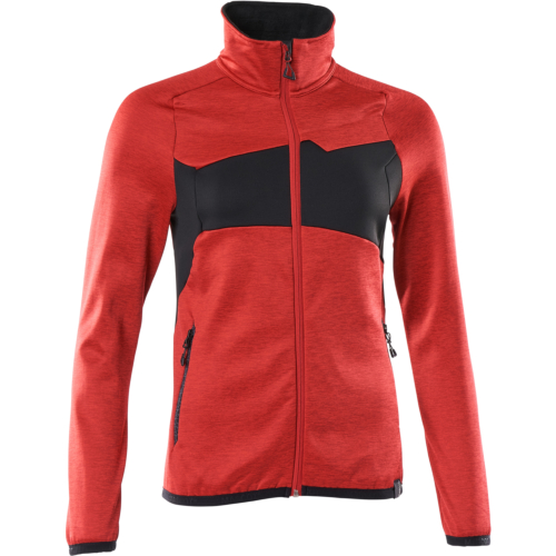  Fleecetröja med blixtlås