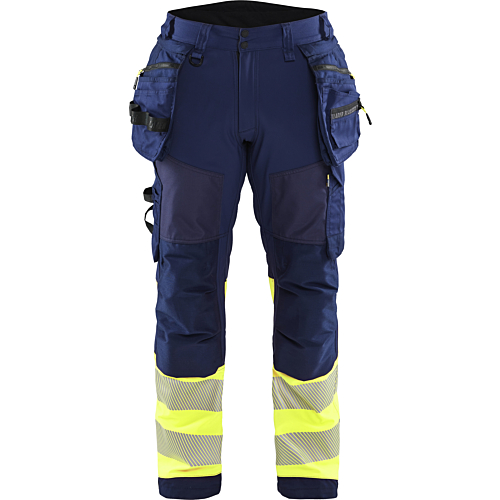 1821 Hi-vis Softshell Trousers-Navy/Yellow-C44