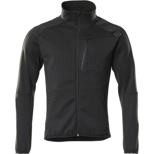 Fleecetröja med blixtlås