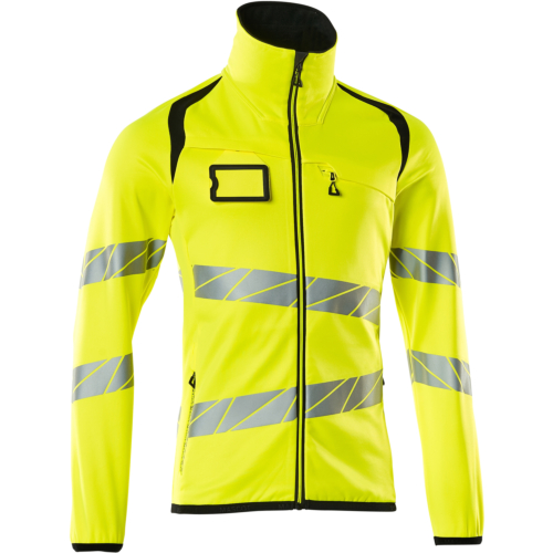 Fleecetröja med blixtlås