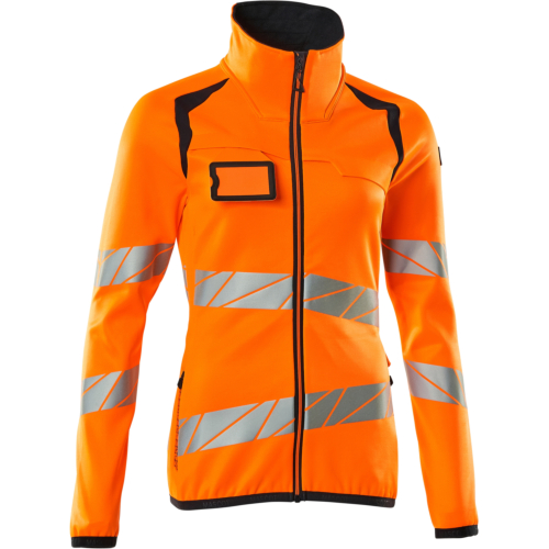 Fleecetröja med blixtlås