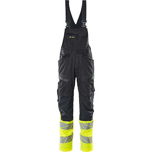 Hängselbyxor med knäfickor