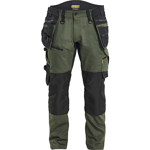 STRIKER Craftsman Trousers with stretch-Army Green/Black-C48