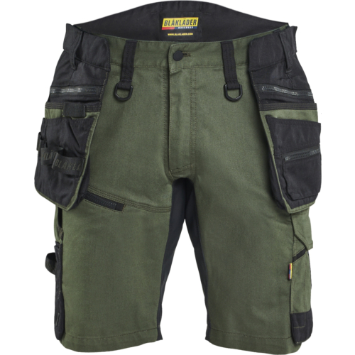 STRIKER Craftsman Shorts with stretch-Army Green/Black-C54