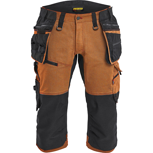 STRIKER Pirate Shorts with stretch-Black/Orange-C46