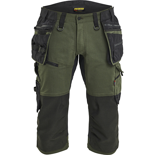 STRIKER Pirate Shorts with stretch-Army Green/Black-C46