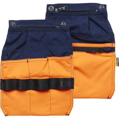 Loose Nail Pockets-Orange/Navy-S/M
