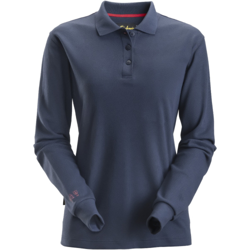 Långärmad pikétröja, dam