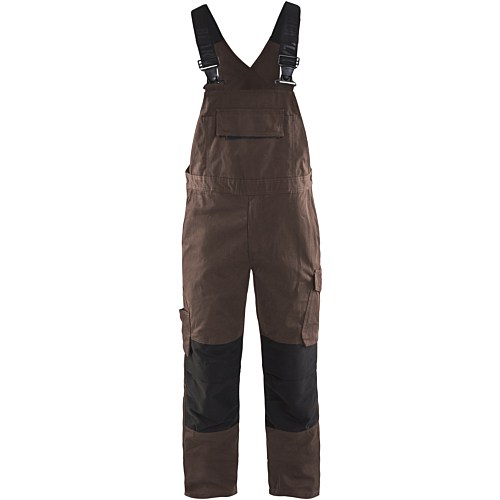 Bib overall with stretch-Black/Brown-C44