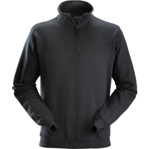 Sweatshirt med halvlång dragkedja