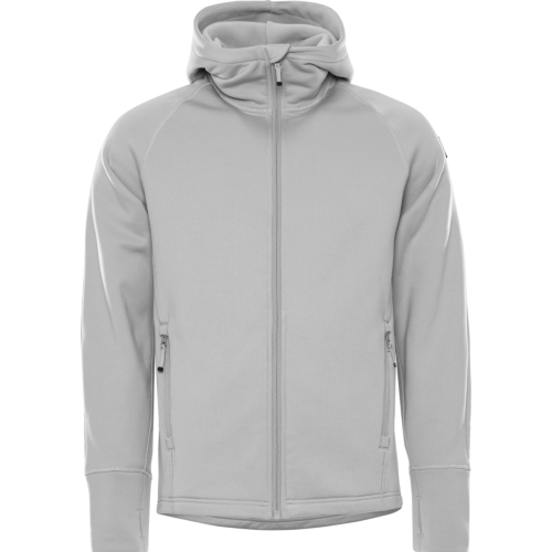 Cobalt Polartec® power stretch® hoodie-Light-Grey-S