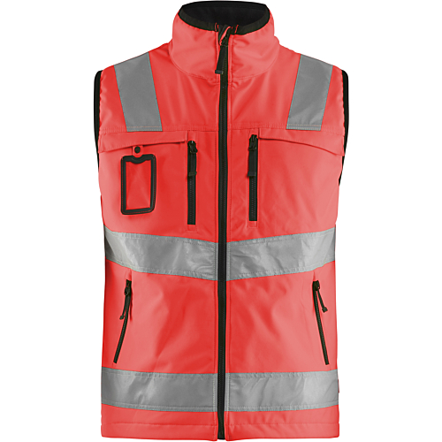 High vis softshell vest-Red-XS