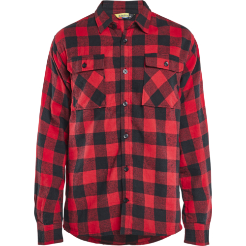Flannel Shirt-Red/Black-XL