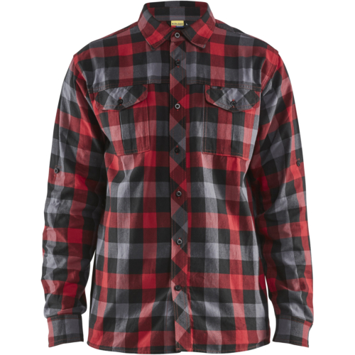 Flannel shirt-Red/Black-XS