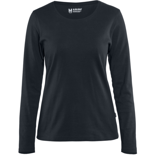 Ladies Long Sleeved T-shirt-Dark Navy-XS