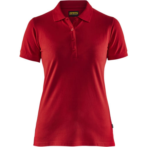 Ladies Polo Shirt-Red-XS