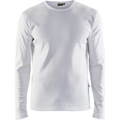 T-shirt long sleeved-White-XS